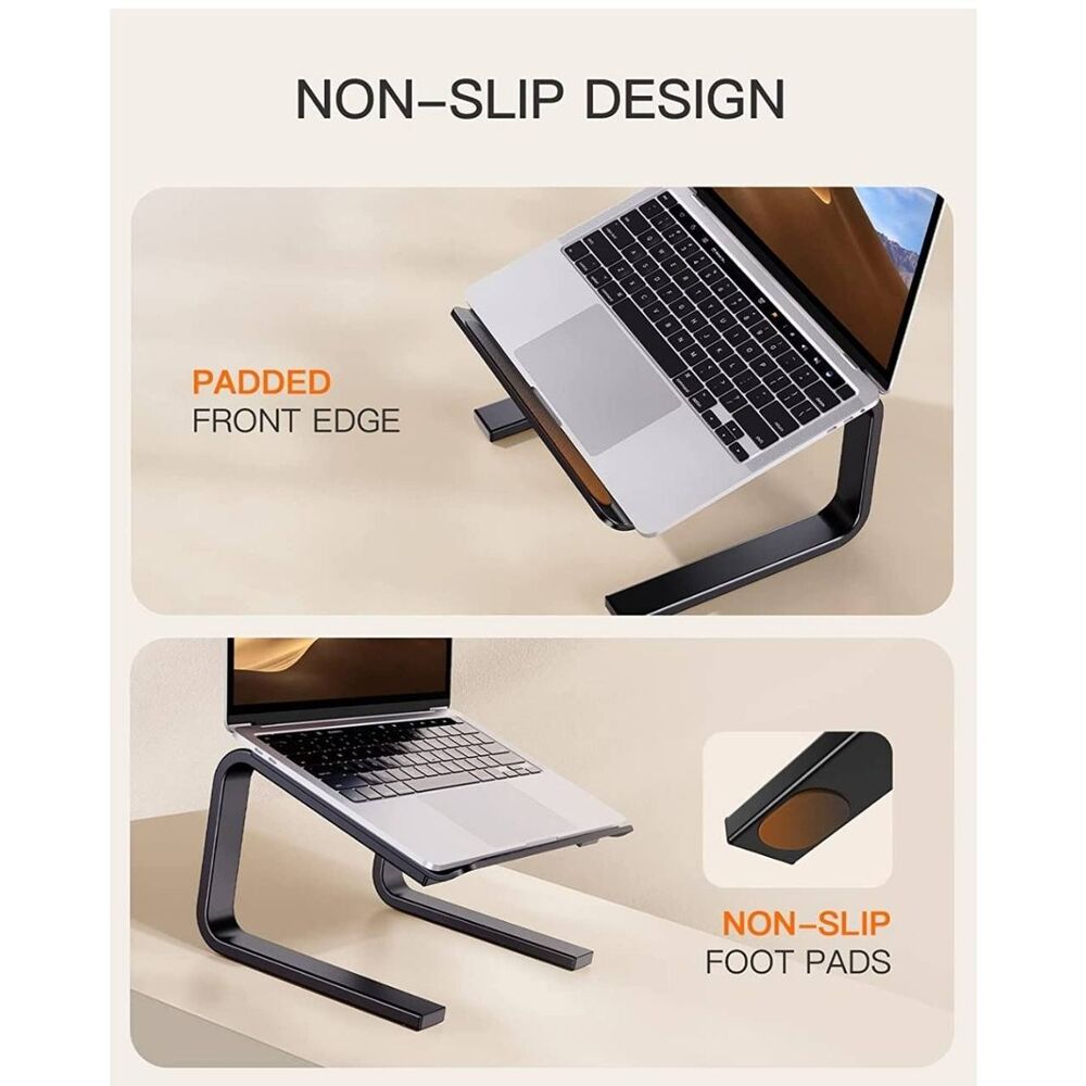 Ergonomic Laptop Stand Riser Compatible with 10-15.6” Laptop Black - Picture 6 of 6